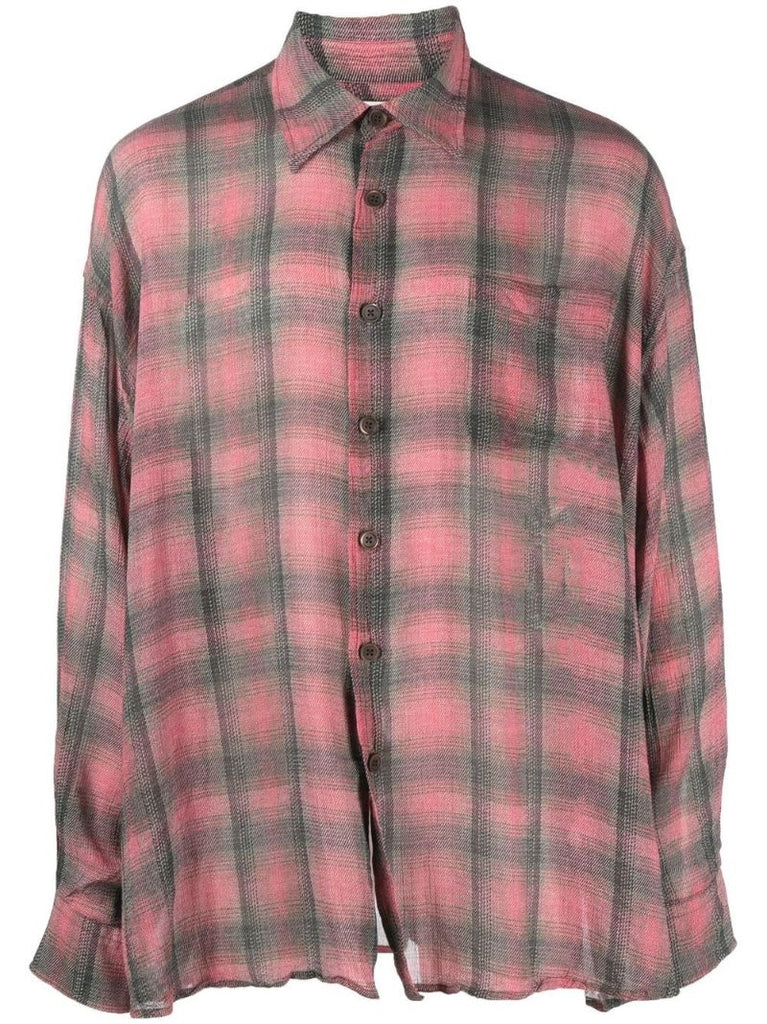 Red Borrowed Lumbercheck Shirt