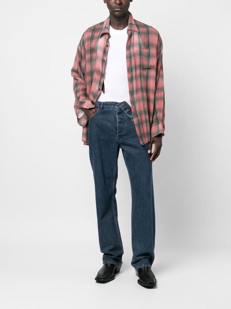 Red Borrowed Lumbercheck Shirt