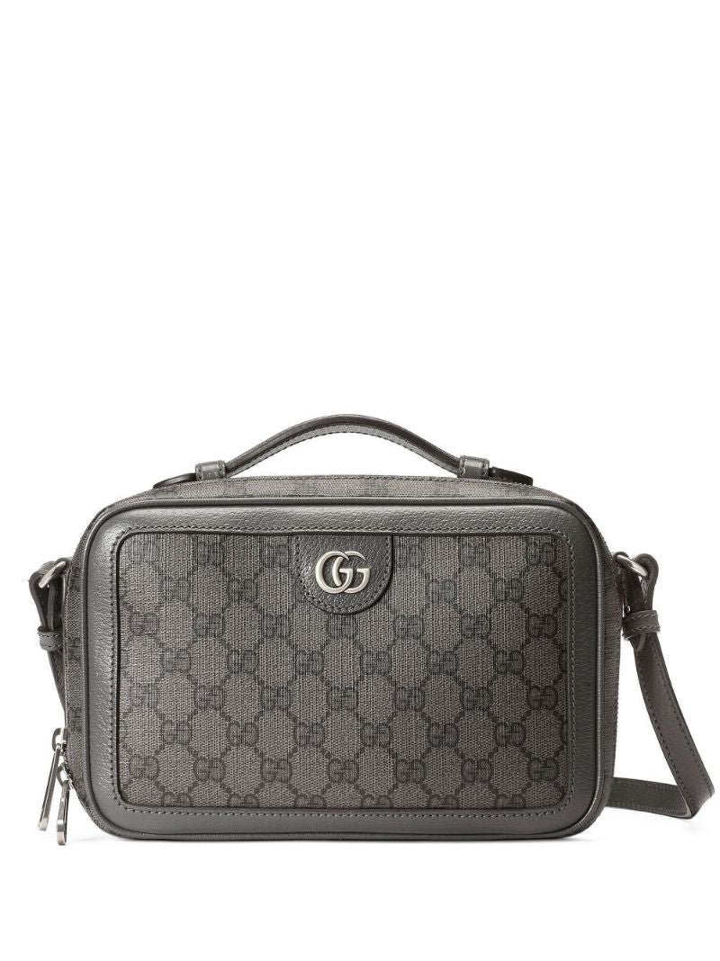 Grey Ophidia Small Shoulder Bag