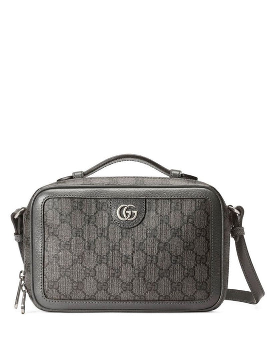 Grey Ophidia Small Shoulder Bag