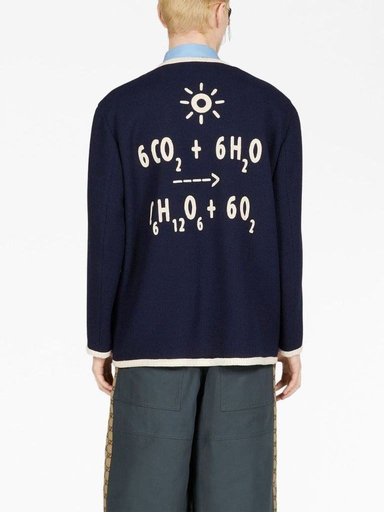 Blue Equation-appliquÃ_x0083_Â© Tweed Jacket
