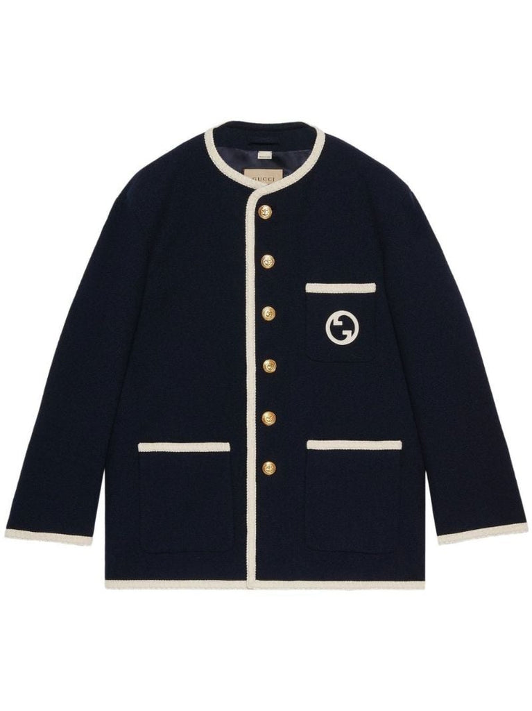 Blue Equation-appliquÃ_x0083_Â© Tweed Jacket