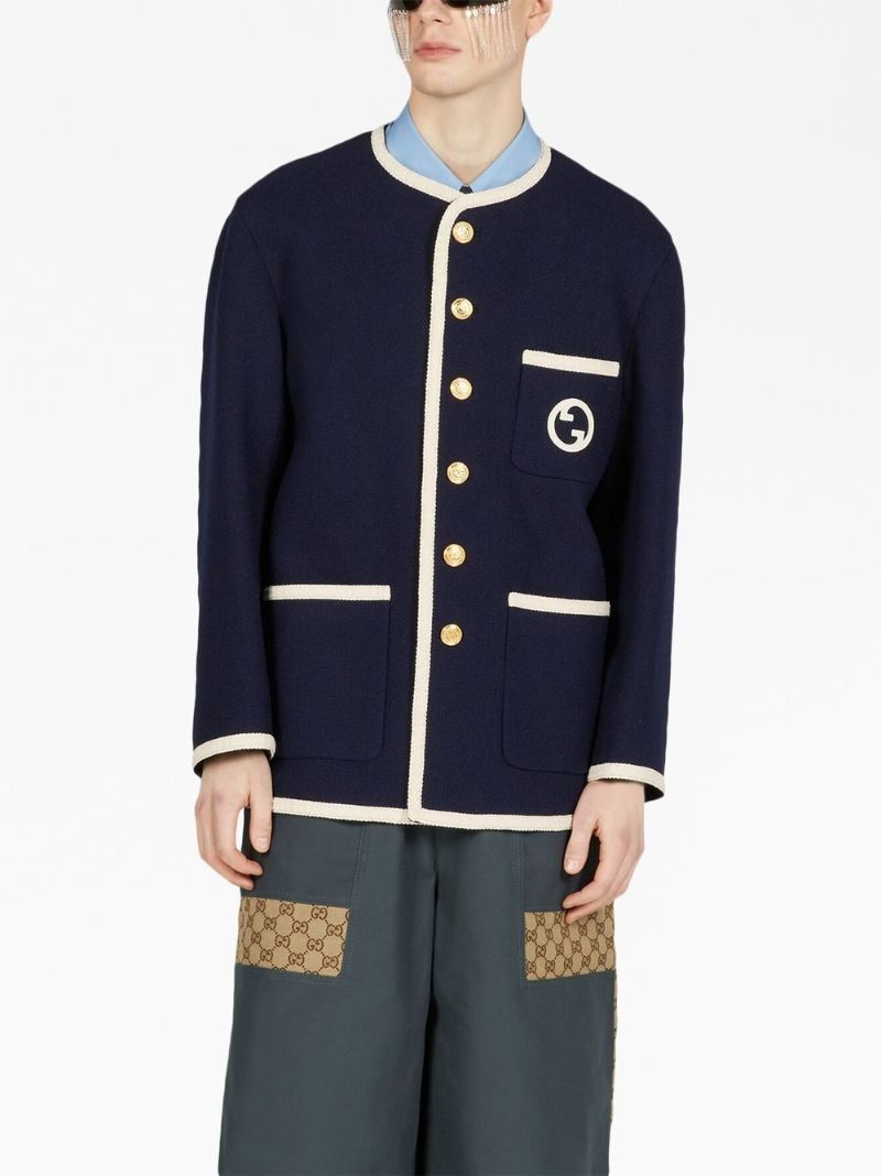Blue Equation-appliquÃ_x0083_Â© Tweed Jacket