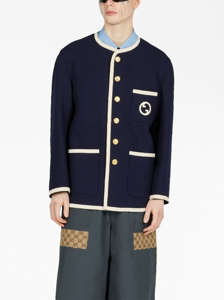 Blue Equation-appliquÃ_x0083_Â© Tweed Jacket