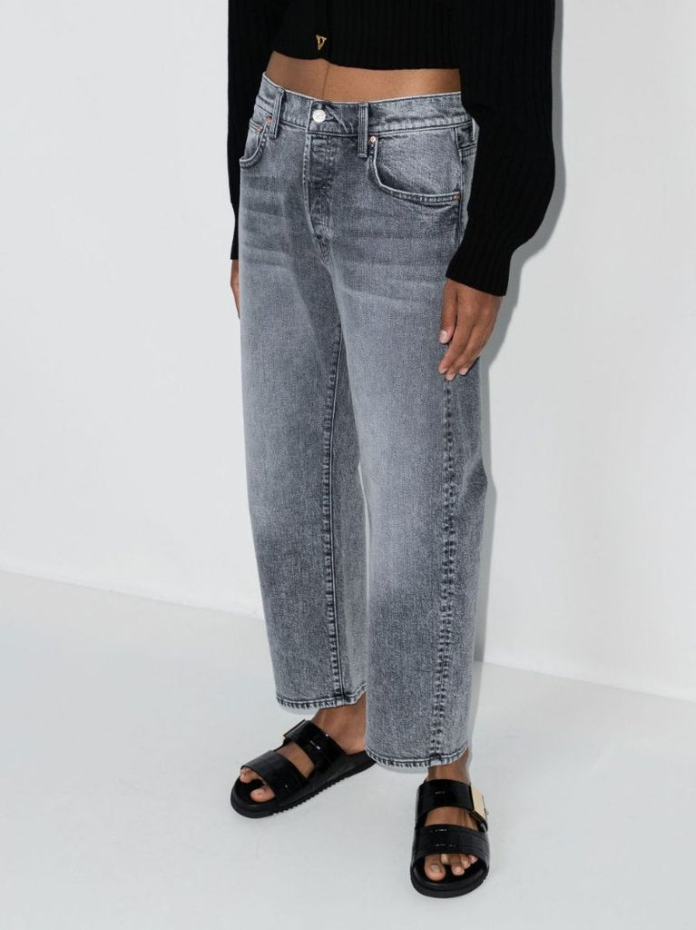 Grey the Ditcher Cropped Jeans