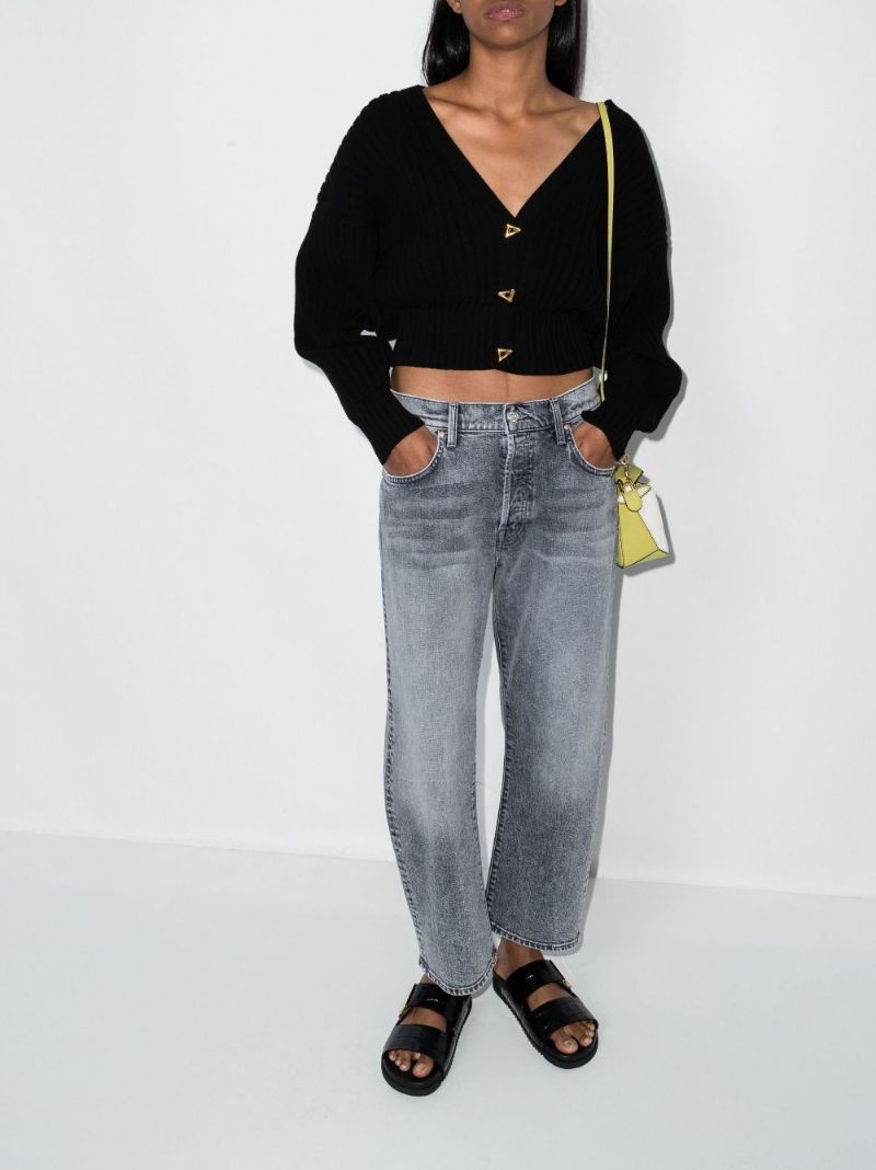 Grey the Ditcher Cropped Jeans
