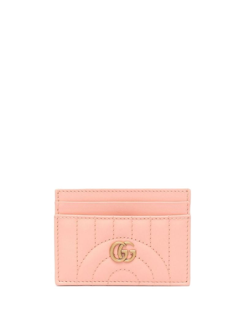 Pink Gg Marmont MatelassÃ_x0083_Â© Card Holder