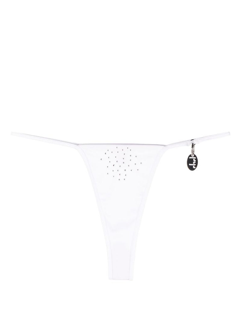 White Crystal Bikini Bottoms