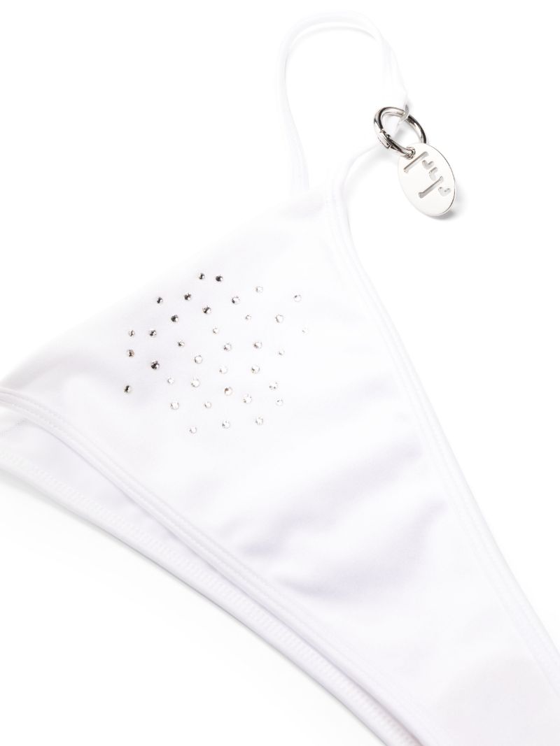 White Crystal Bikini Bottoms
