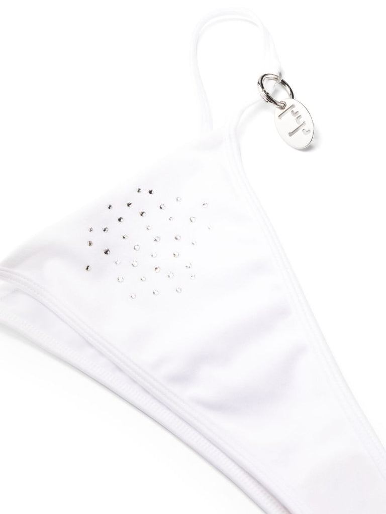 White Crystal Bikini Bottoms