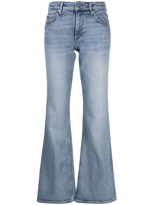 Blue Low-rise Flared Jeans
