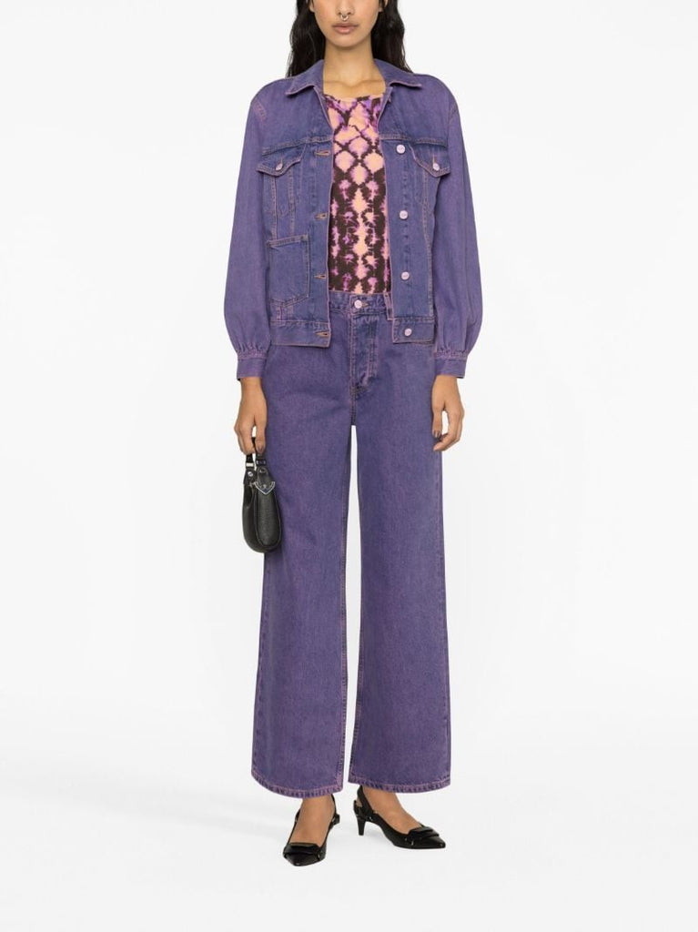 Purple Denim Jeans