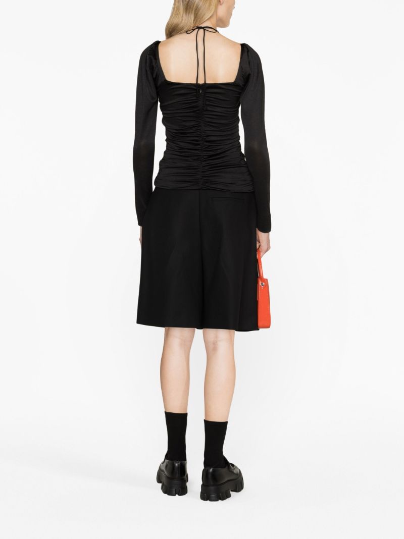 Black Strap Detail Top