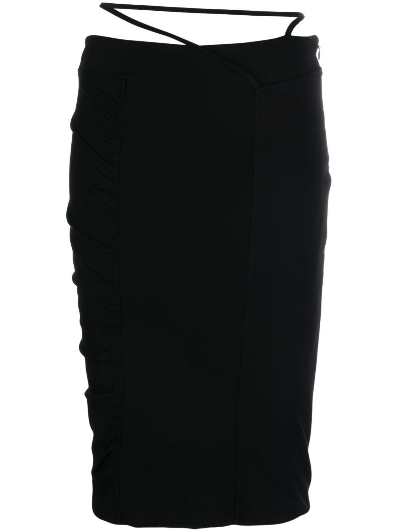 Black Dayton Pencil Skirt