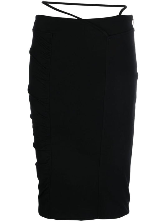 Black Dayton Pencil Skirt