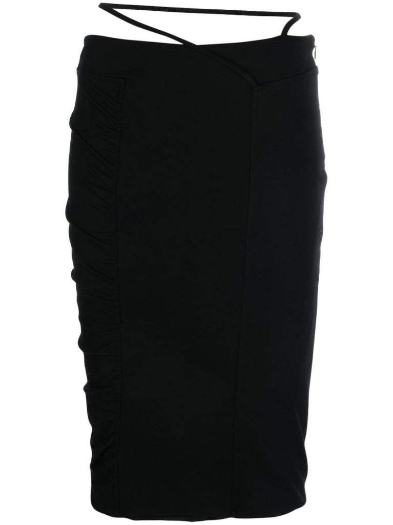 Black Dayton Pencil Skirt