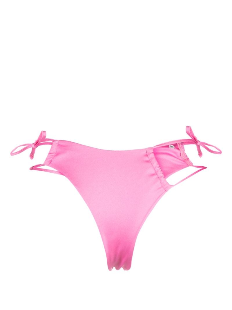 Pink Crystal Cut-out Bikini Bottoms
