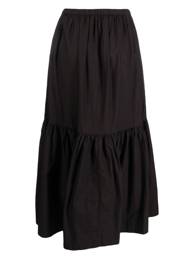 Black Organic-cotton Maxi Skirt