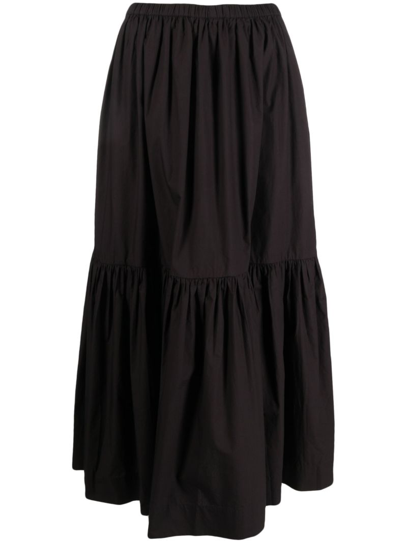Black Organic-cotton Maxi Skirt