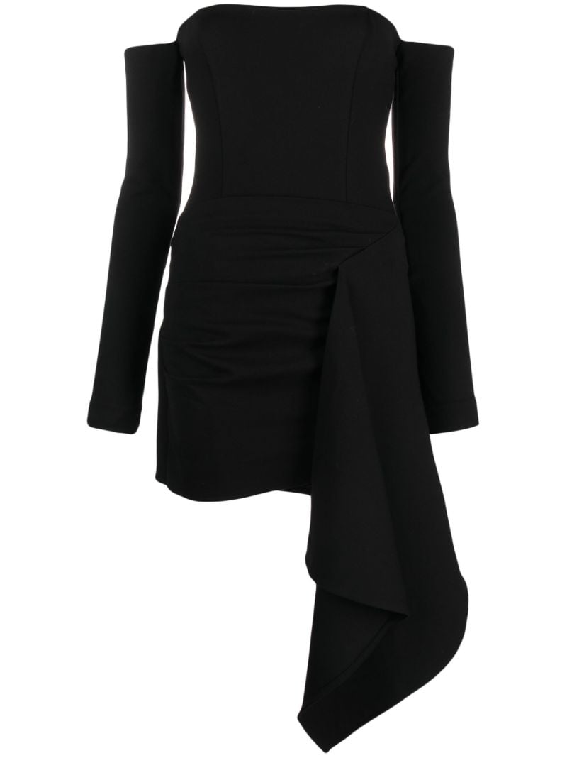 Black Ansley Off-shoulder Mini Dress