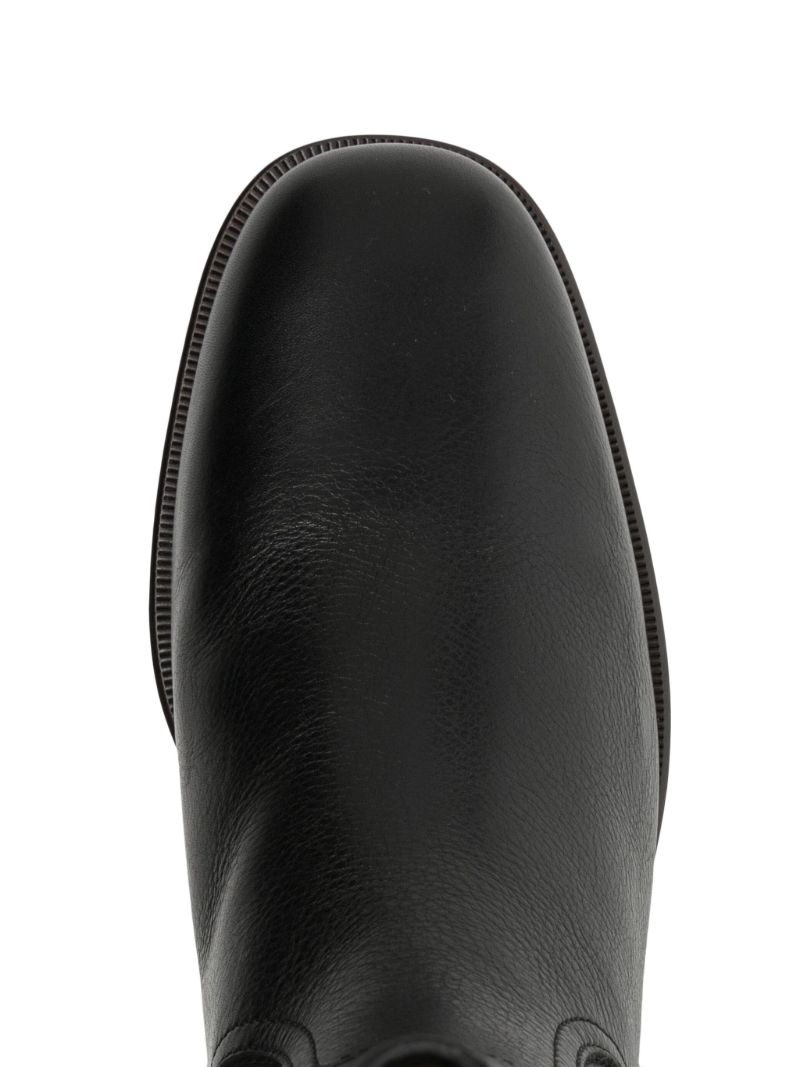 Black Leather Ankle Boots
