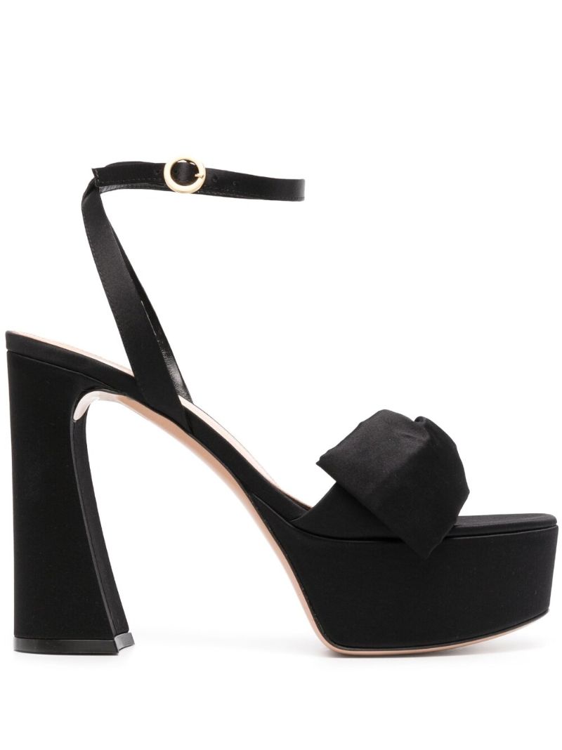 Black Maddy 130 Platform Sandals