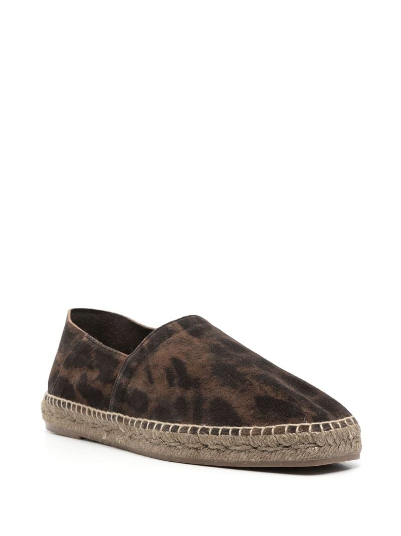 Brown Cheetah Print Suede Espadrilles