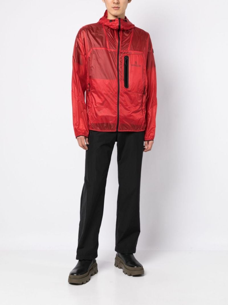 Red Diadem Hooded Windbreaker