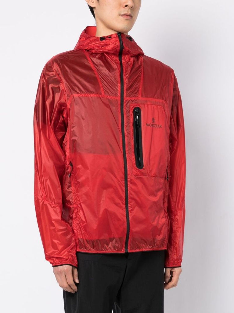 Red Diadem Hooded Windbreaker