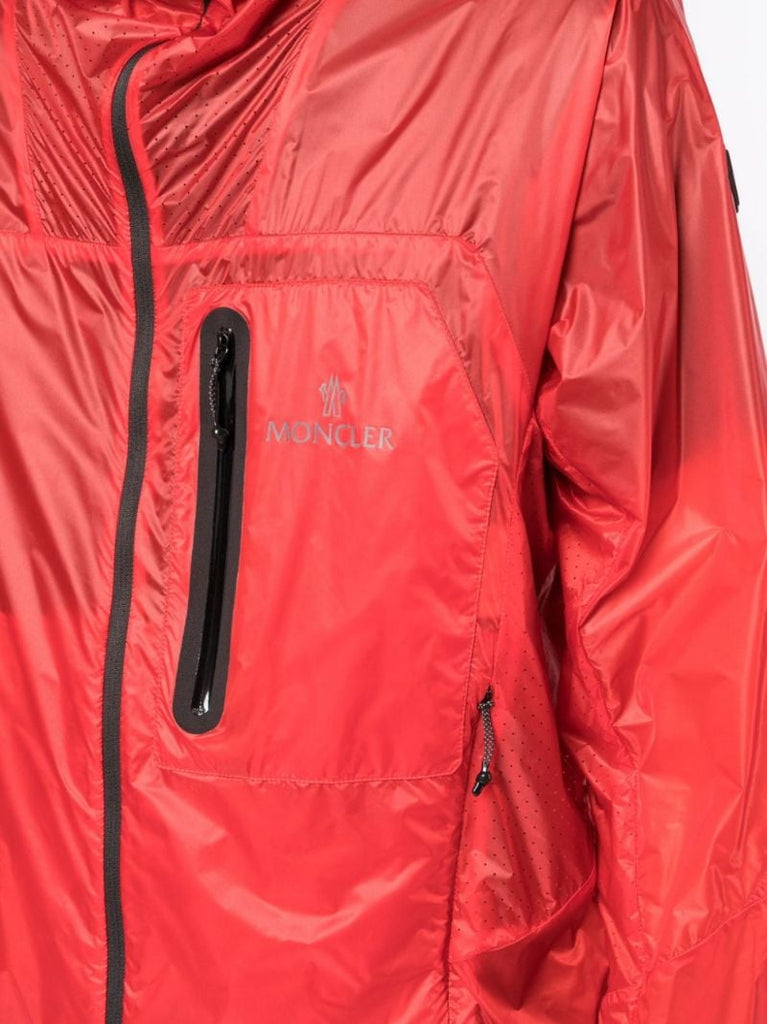Red Diadem Hooded Windbreaker