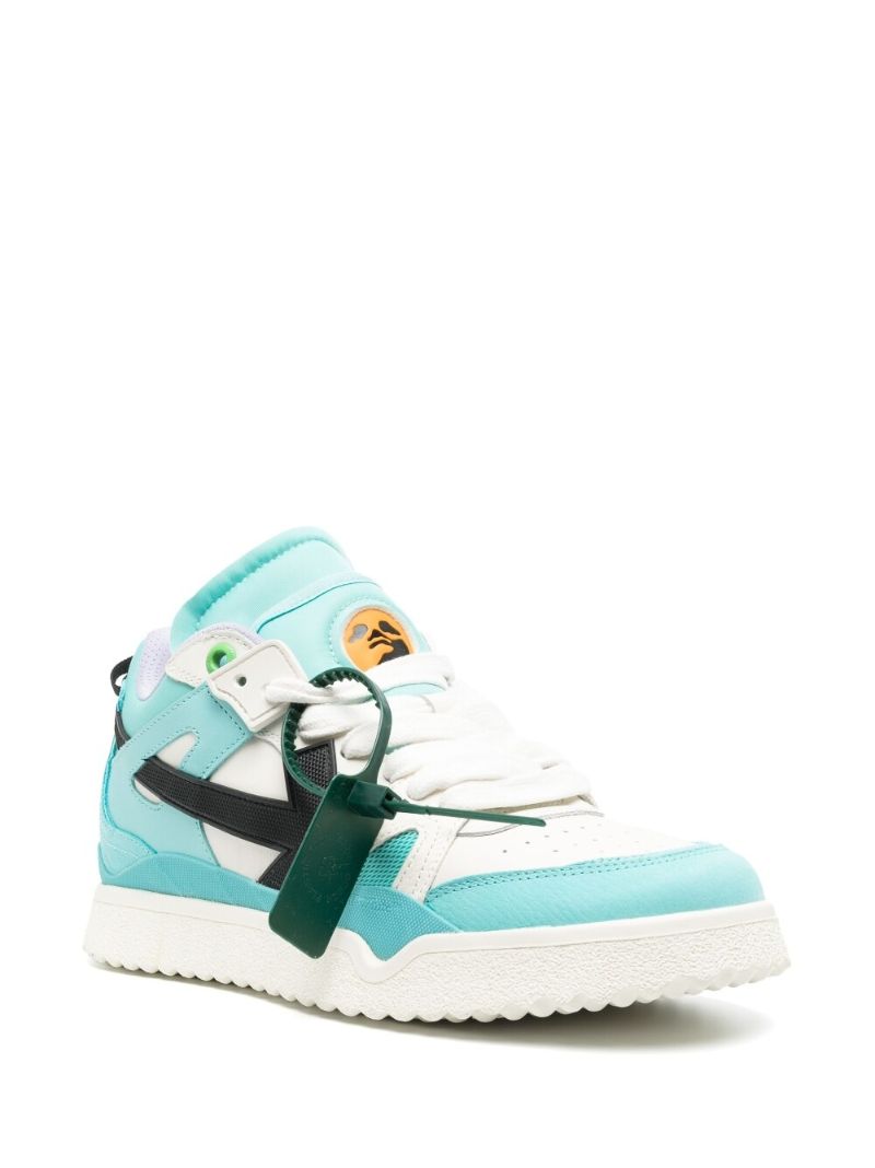 Blue Sponge Mid Top Sneakers