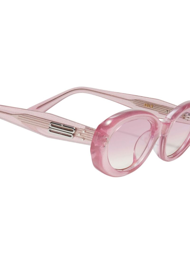 Pink July Glitter Sunglasses