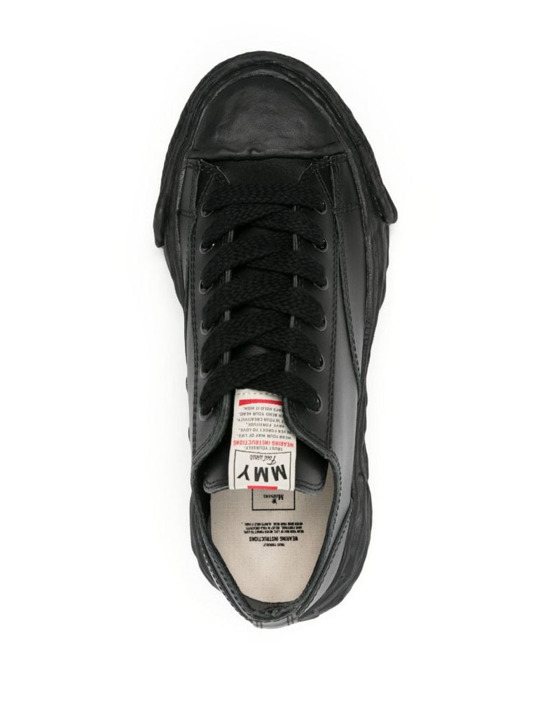 Black Peterson 23 Original Sole Leather Sneakers