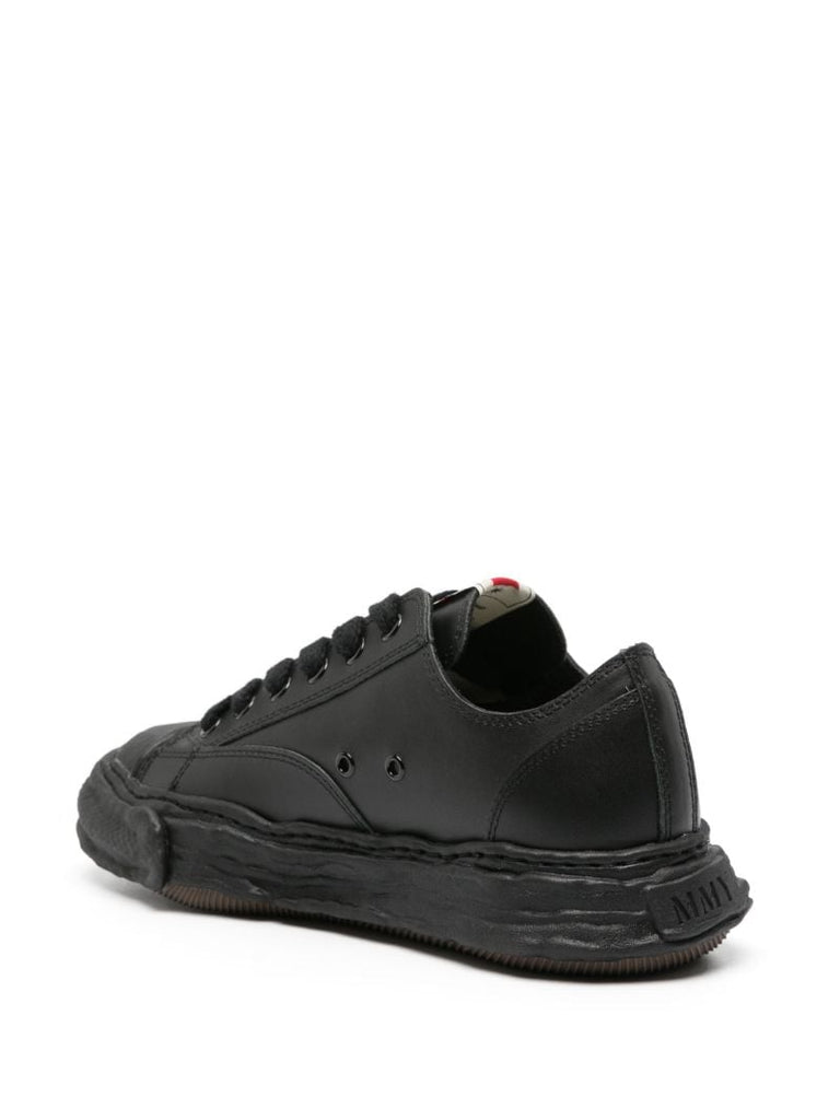 Black Peterson 23 Original Sole Leather Sneakers