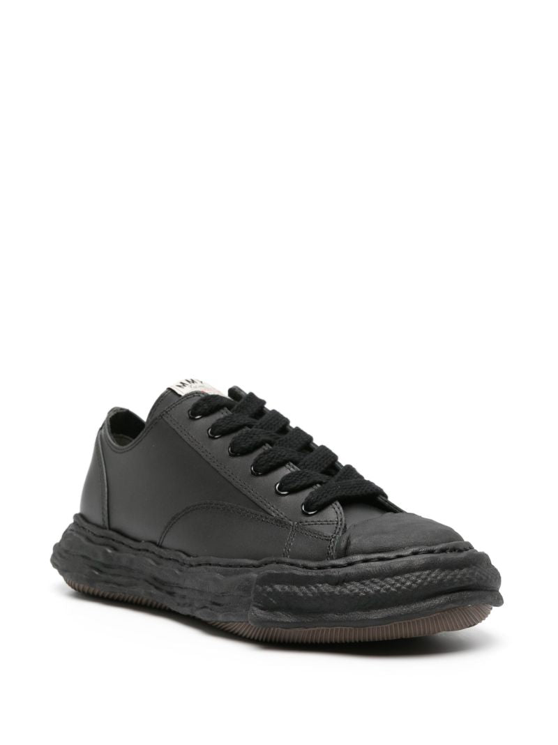 Black Peterson 23 Original Sole Leather Sneakers