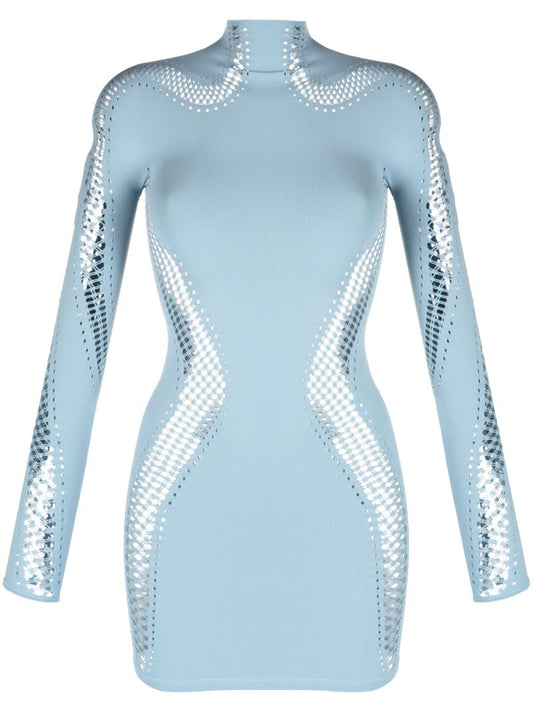Blue Seamless Day Dress