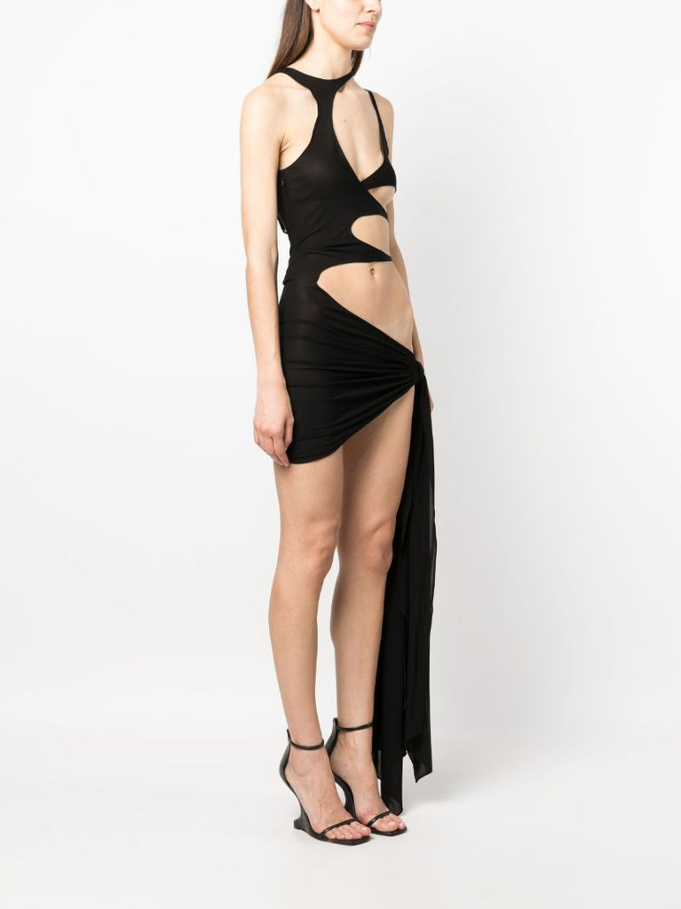 Black Cut-out Mini Dress