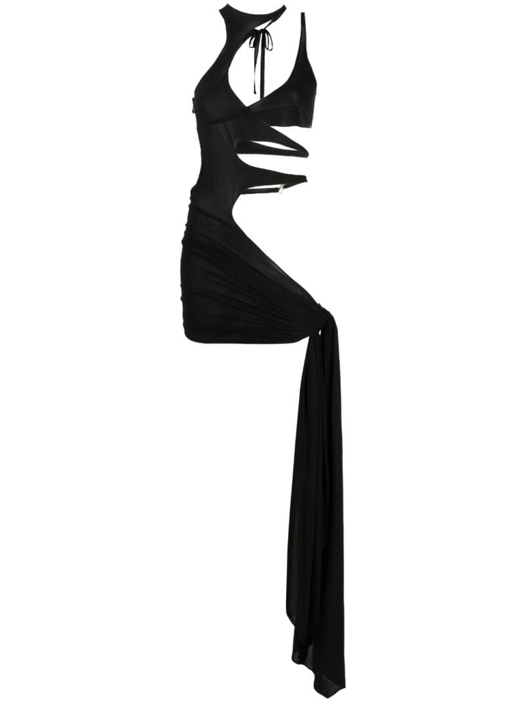 Black Cut-out Mini Dress