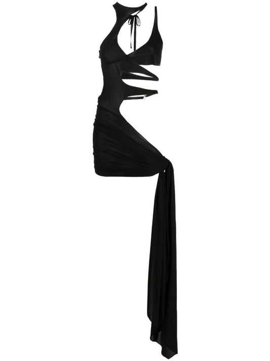 Black Cut-out Mini Dress