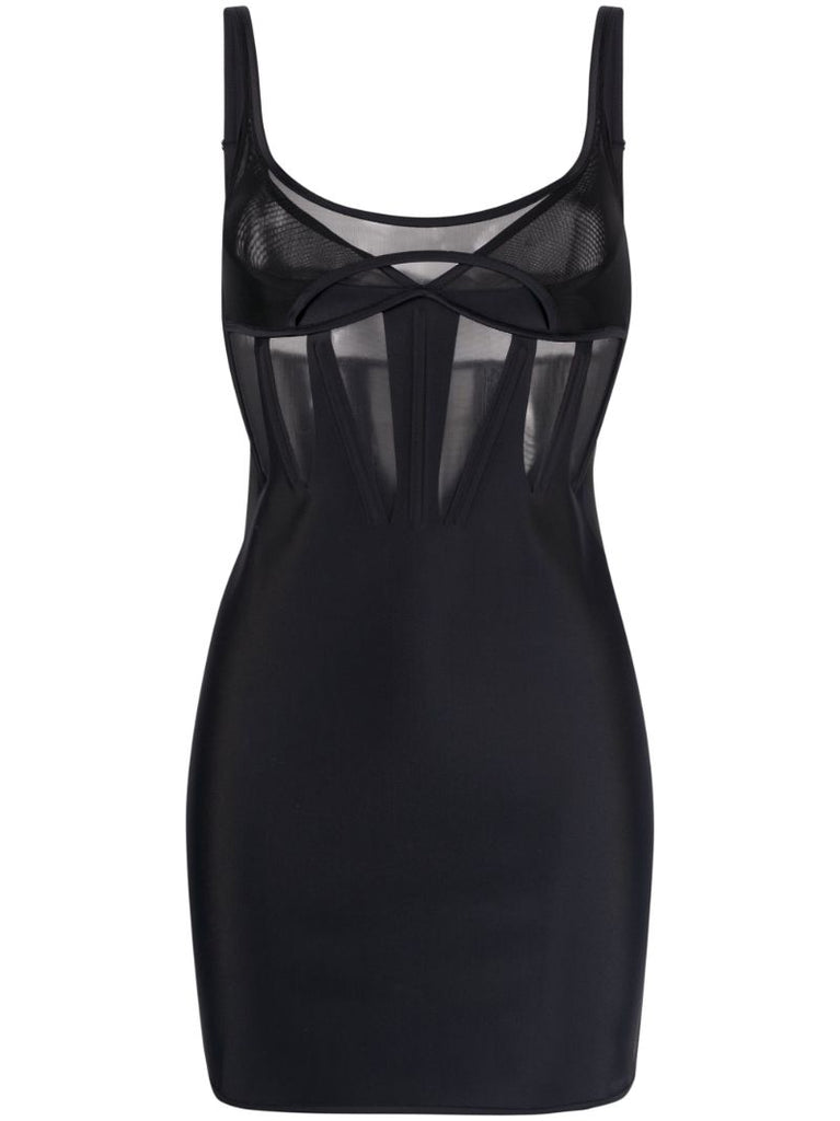 Black Corset Mini Dress