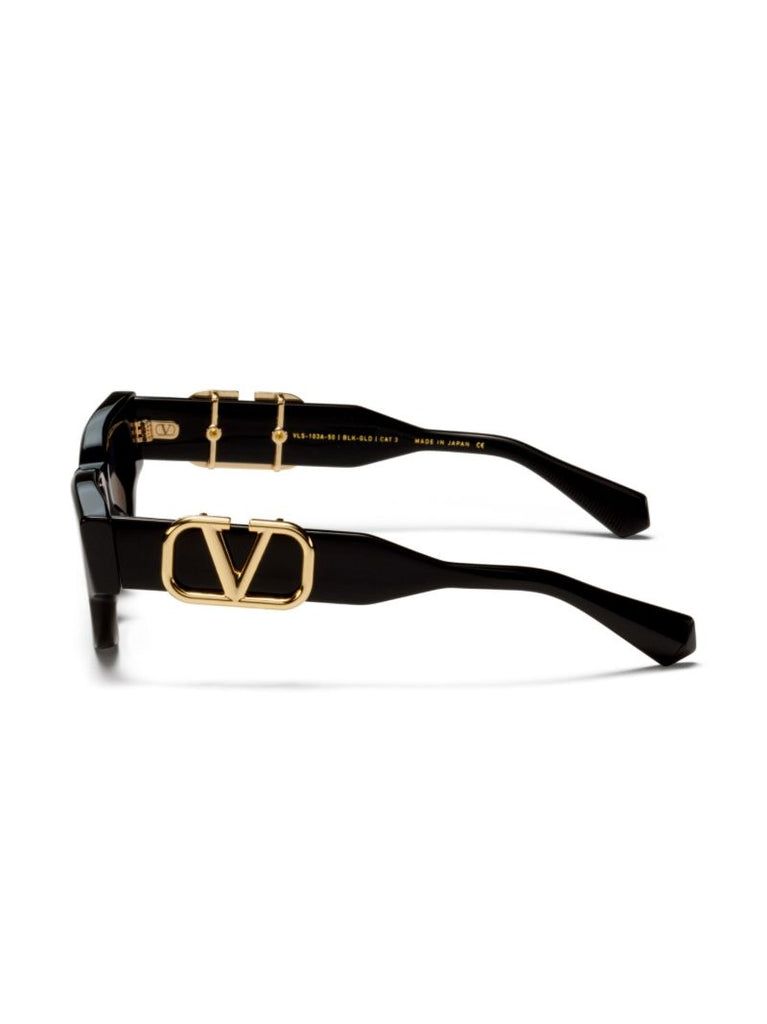 Black Vlogo Cat-eye Frame Sunglasses