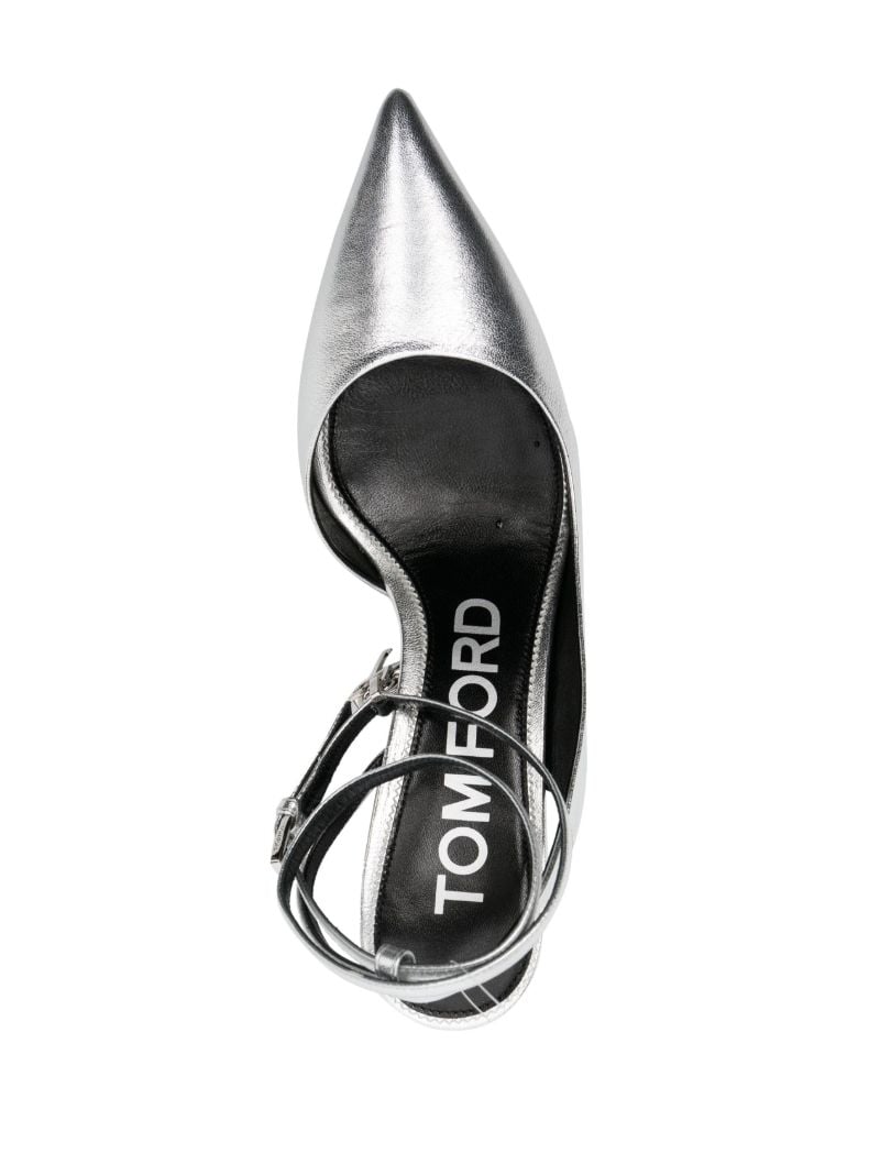 Silver Padlock 55 Leather Pumps