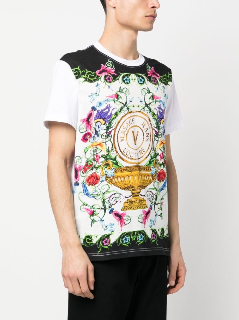 White V-emblem Garden T-shirt