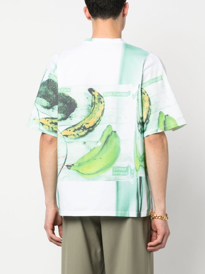 White Graphic Print T-shirt