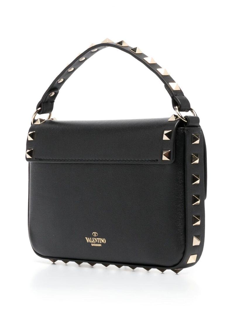 Black Rockstud-embellished Shoulder Bag