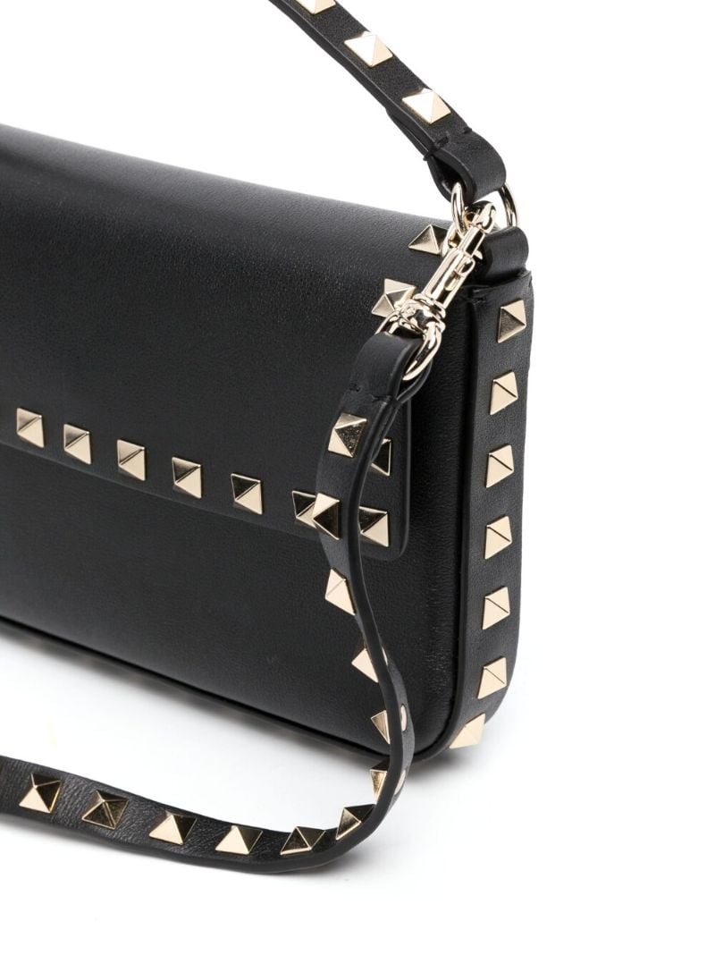 Black Rockstud-embellished Shoulder Bag