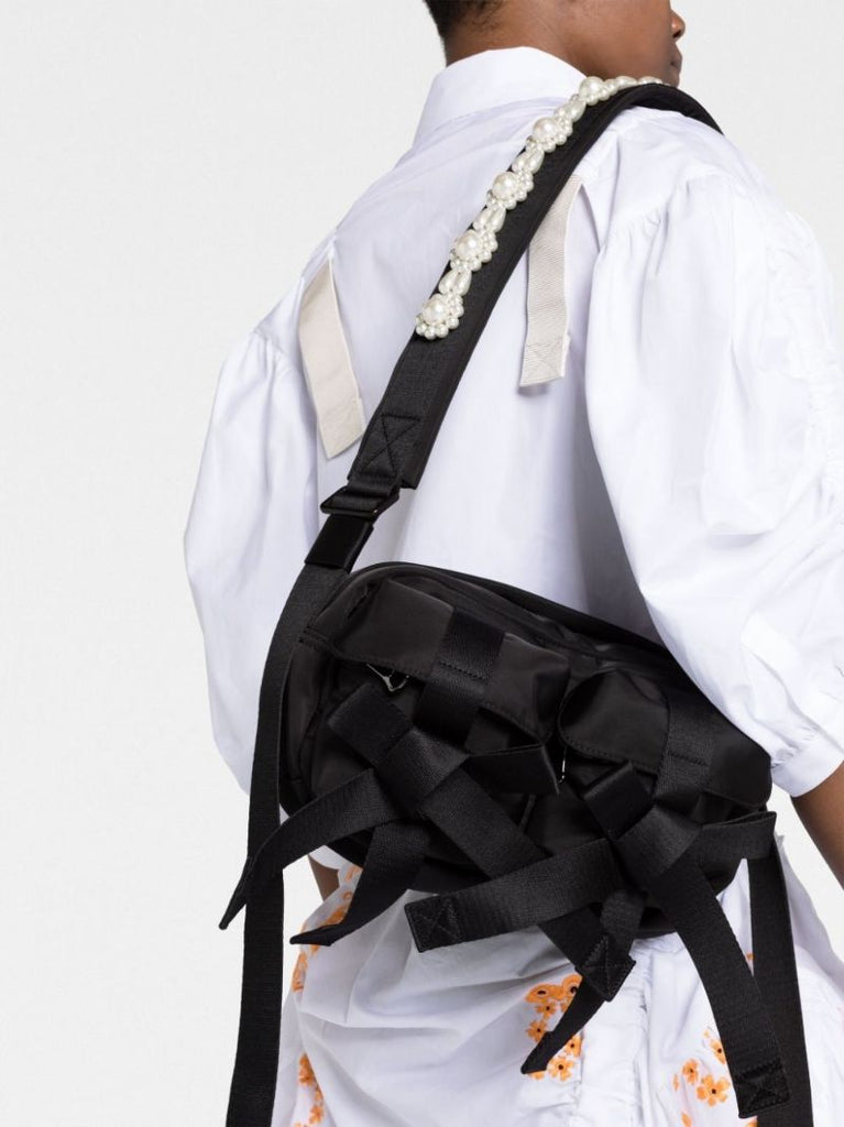 Black Embellished Cross Body Bag