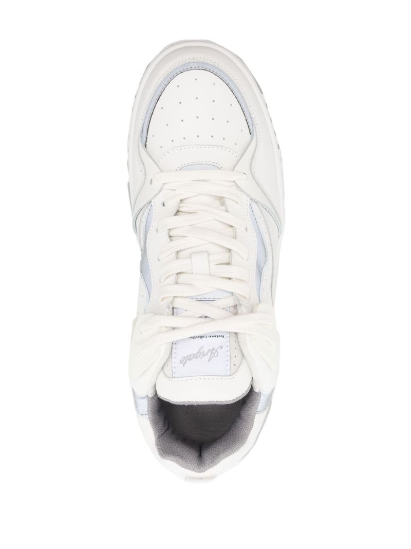 White Astro Low-top Leather Sneakers