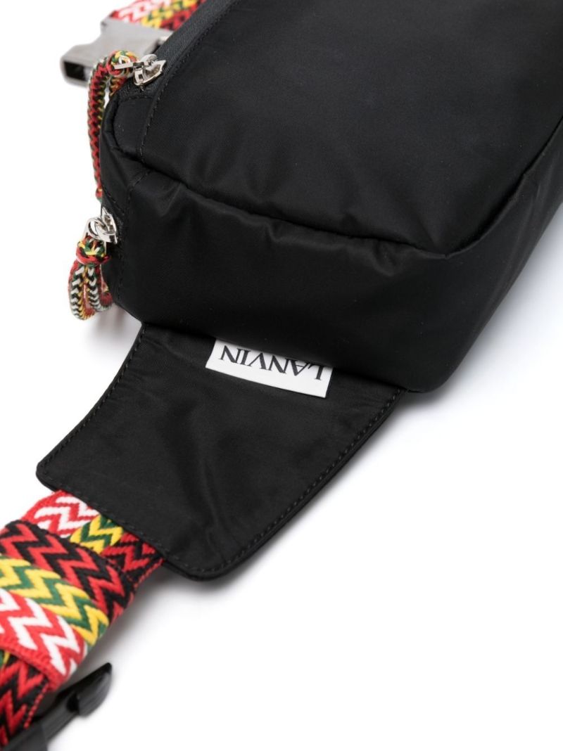Black Curb Cross-body Bag