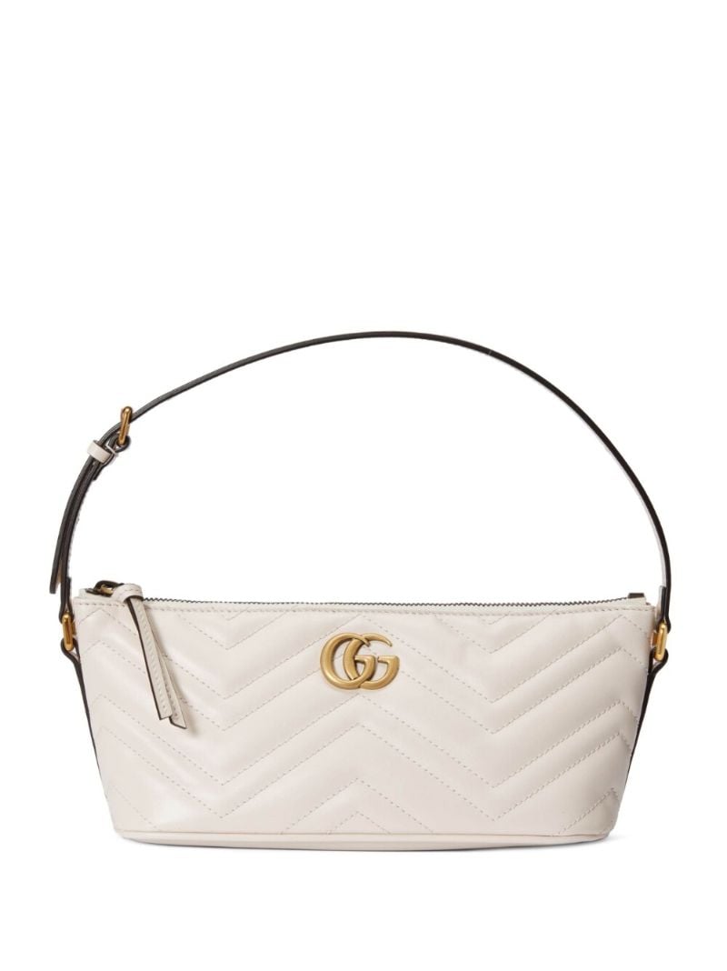 White Gg Marmont MatelassÃ_x0083_Â© Shoulder Bag